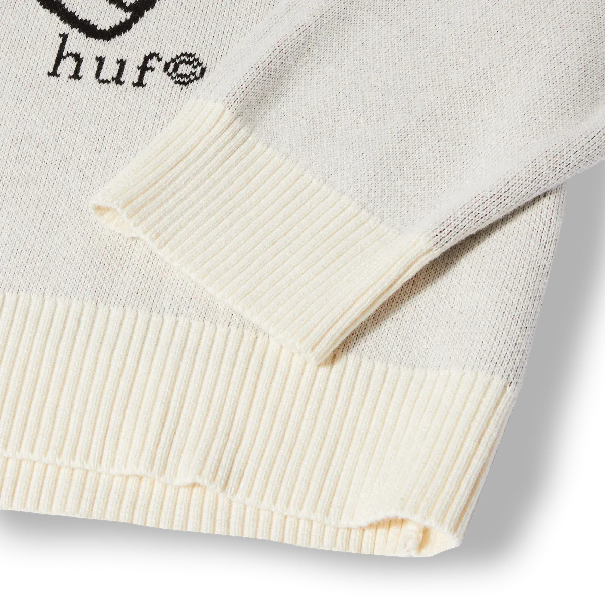 HUF Bad News Crewnecks Sweater Bone