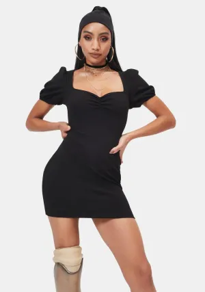 Into the Cosmos Short Sleeve Sweetheart Mini Dress