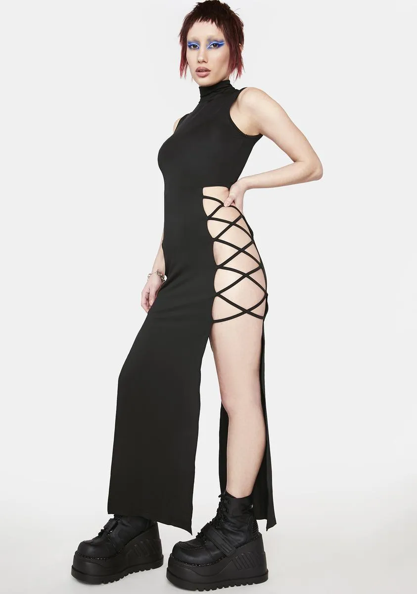 Into The Net Maxi Dress