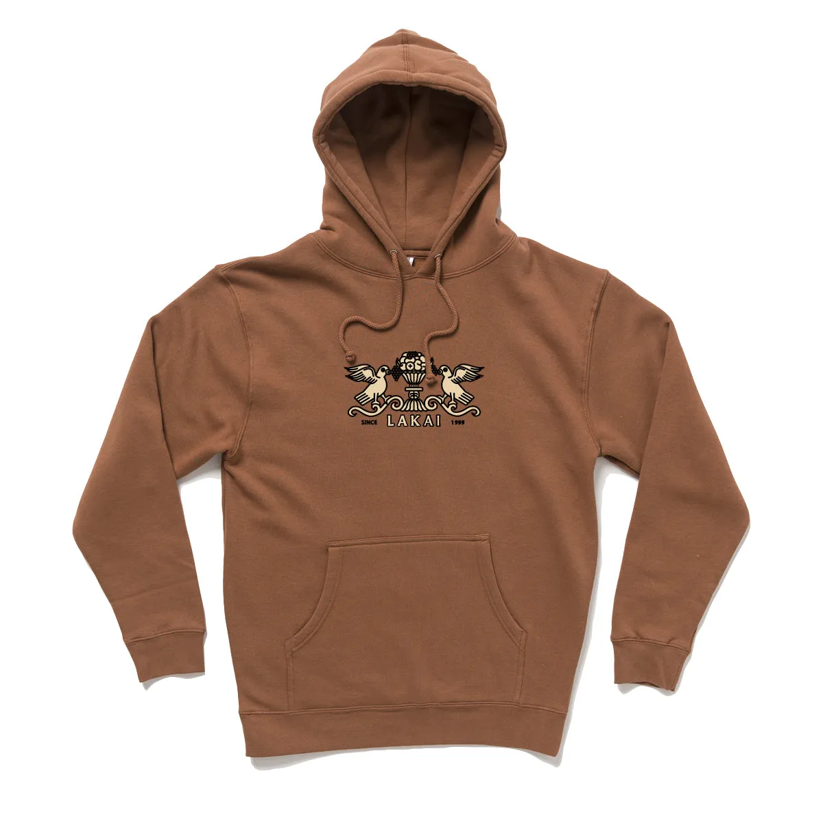 Lakai Terrace Birds Pullover Hoodie - Saddle Brown