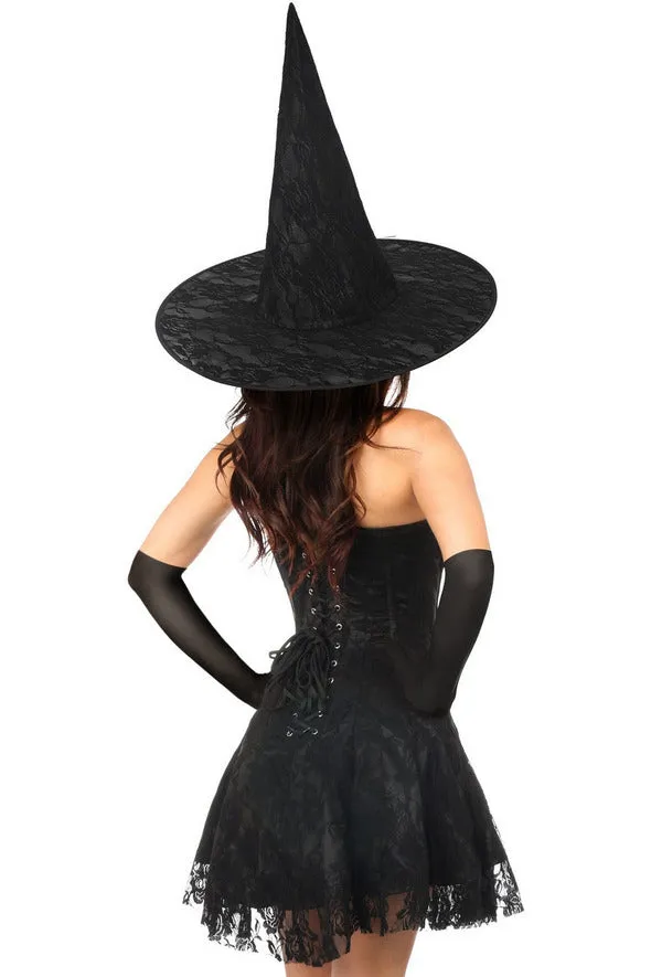 Lavish 3 PC Sultry Witch Corset Dress Costume