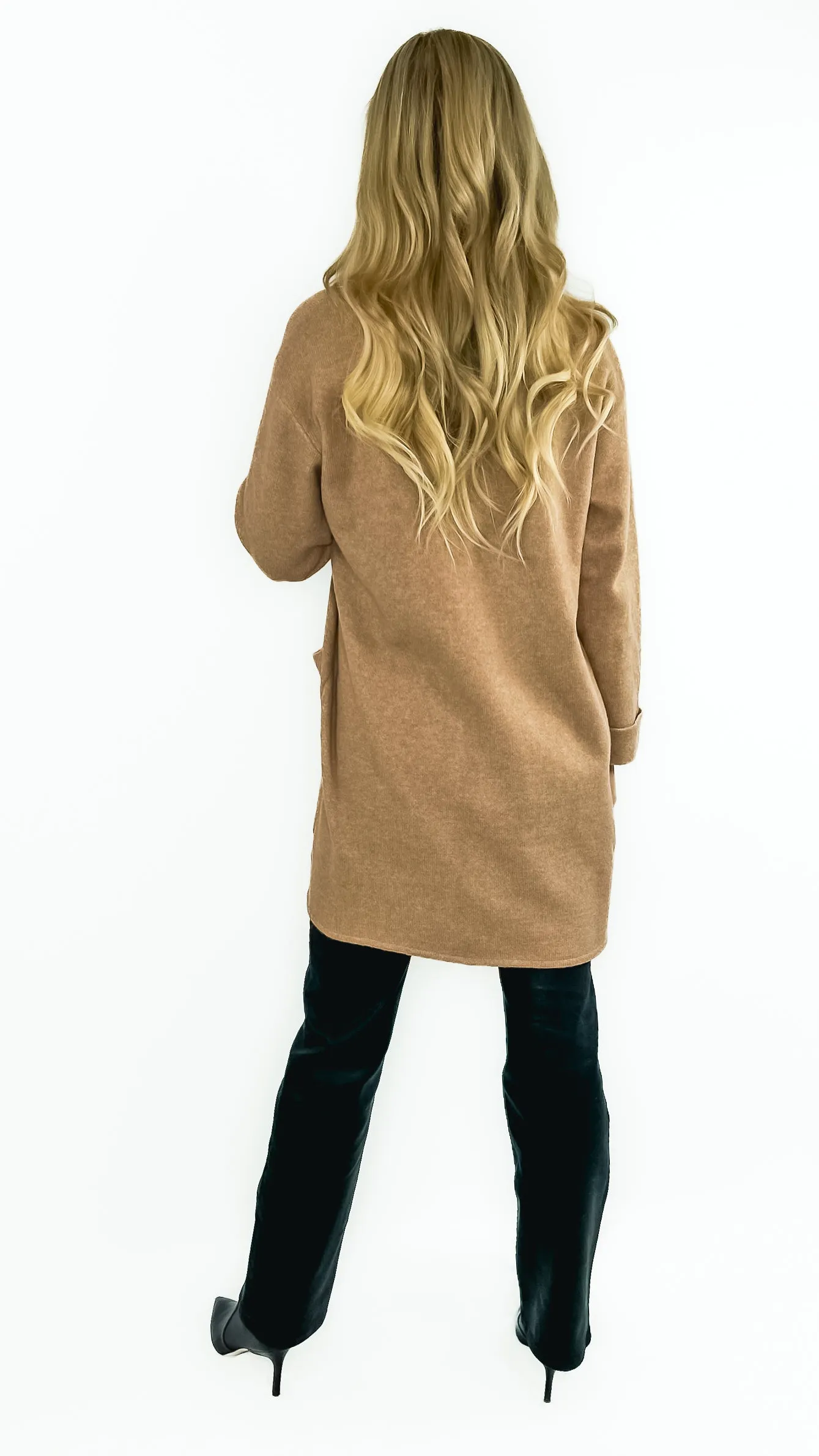 Layna Sweater Cardigan- Camel