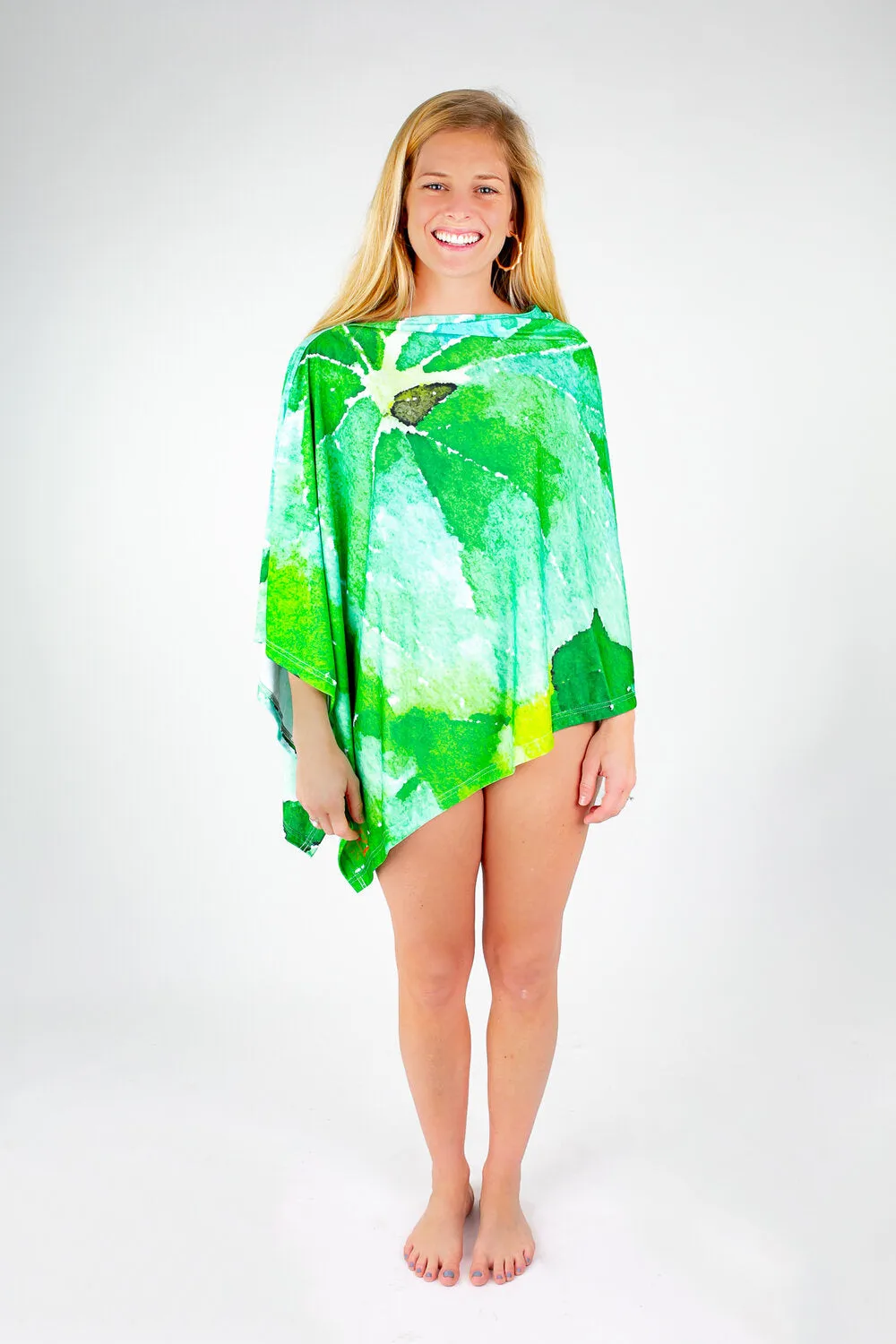 Leafy Green Party Poncho