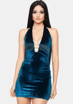 Love After Love Velvet Mini Dress