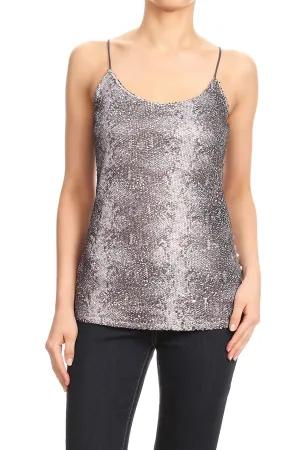 Matte Snake Print Camisole Top