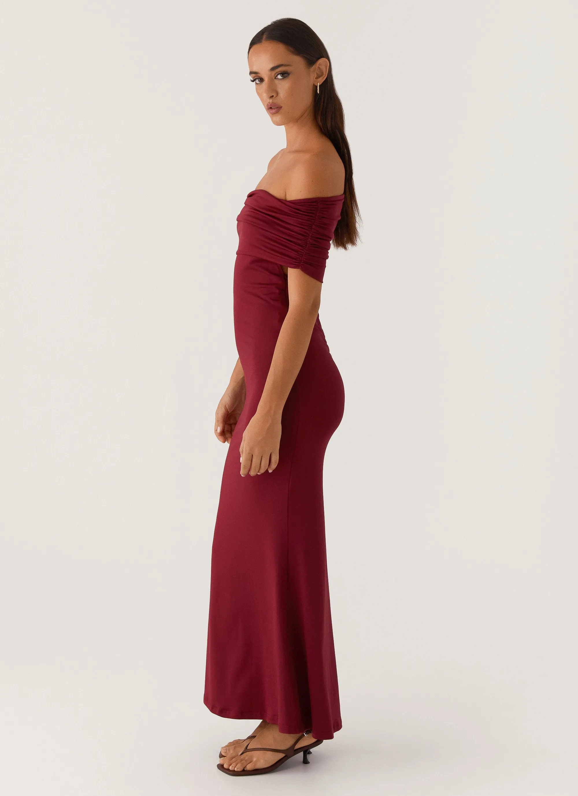 Maude Maxi Dress - Maroon