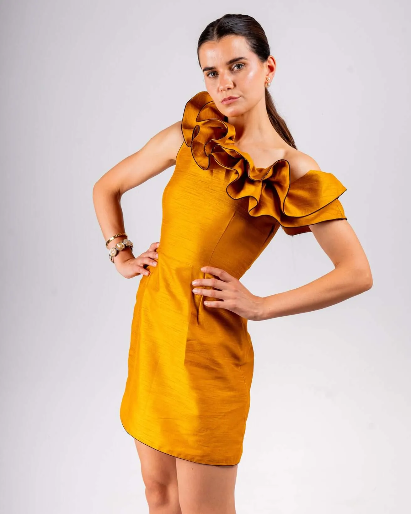 Mustard Bodycon Dress