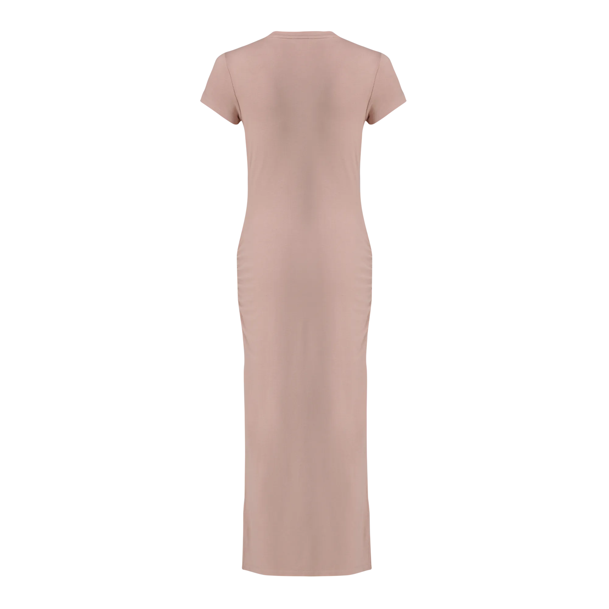 MYLIA TAUPE BODYCON MIDI DRESS