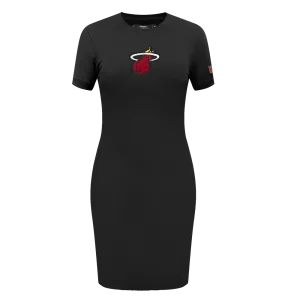 NBA MIAMI HEAT CLASSIC WOMEN'S BODYCON DRESS (BLACK)