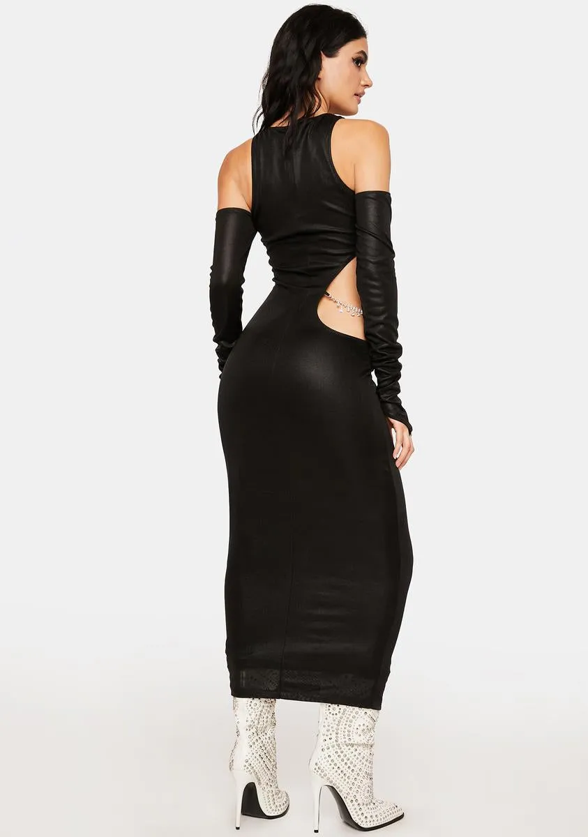 New Girlfriend Cut-Out Maxi Dress