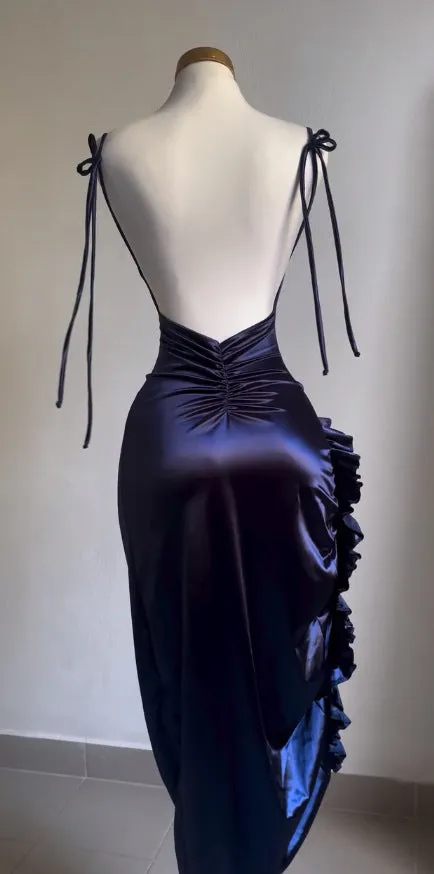 New Sexy Midnight Elegance Backless Bodycon Dress