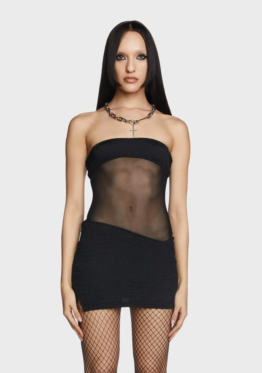 Noir Sunset Date Mini Dress