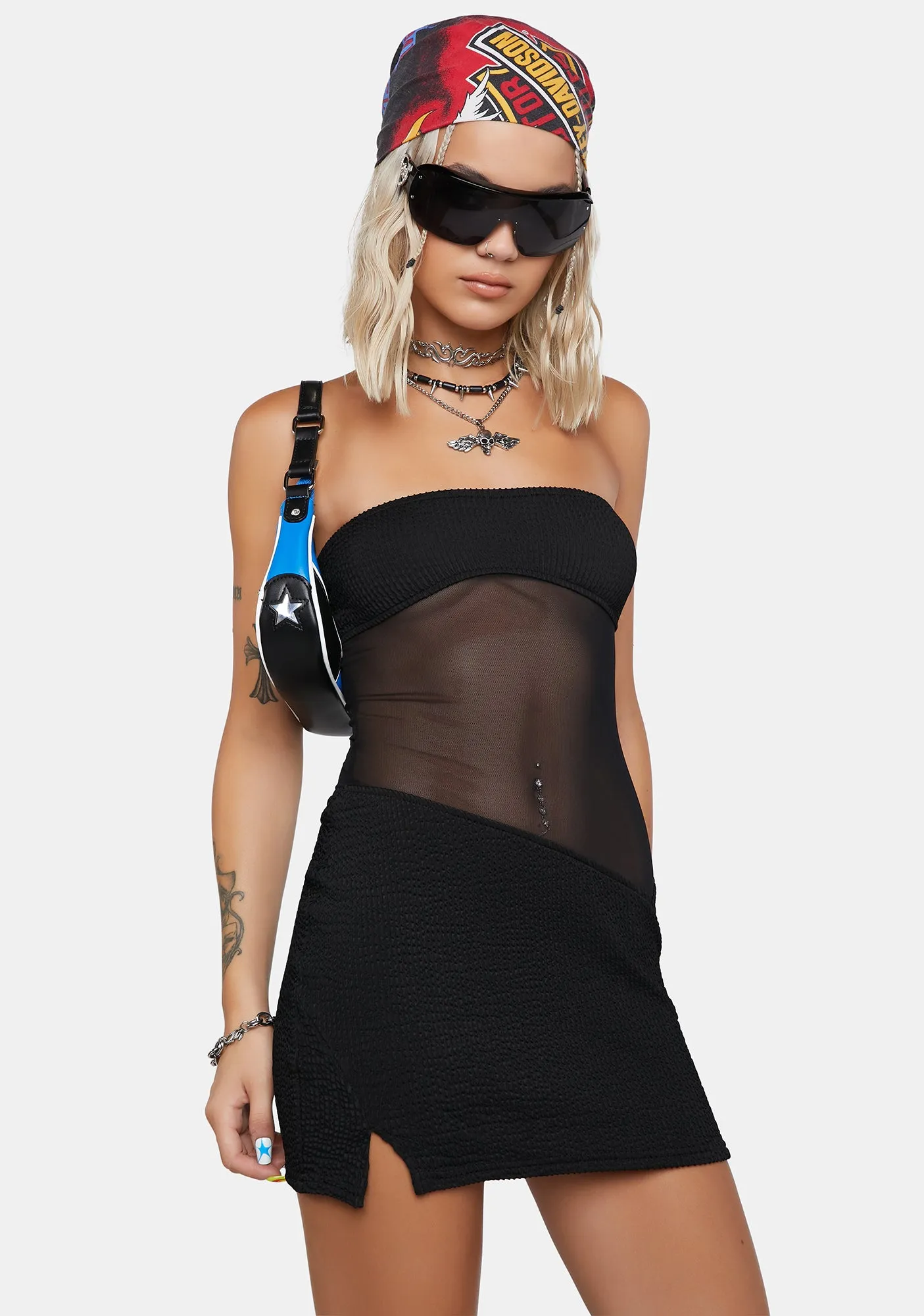 Noir Sunset Date Mini Dress