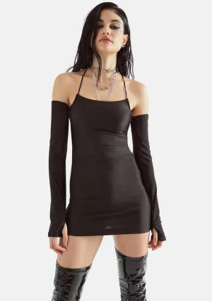 On The Town Open Back Mini Dress