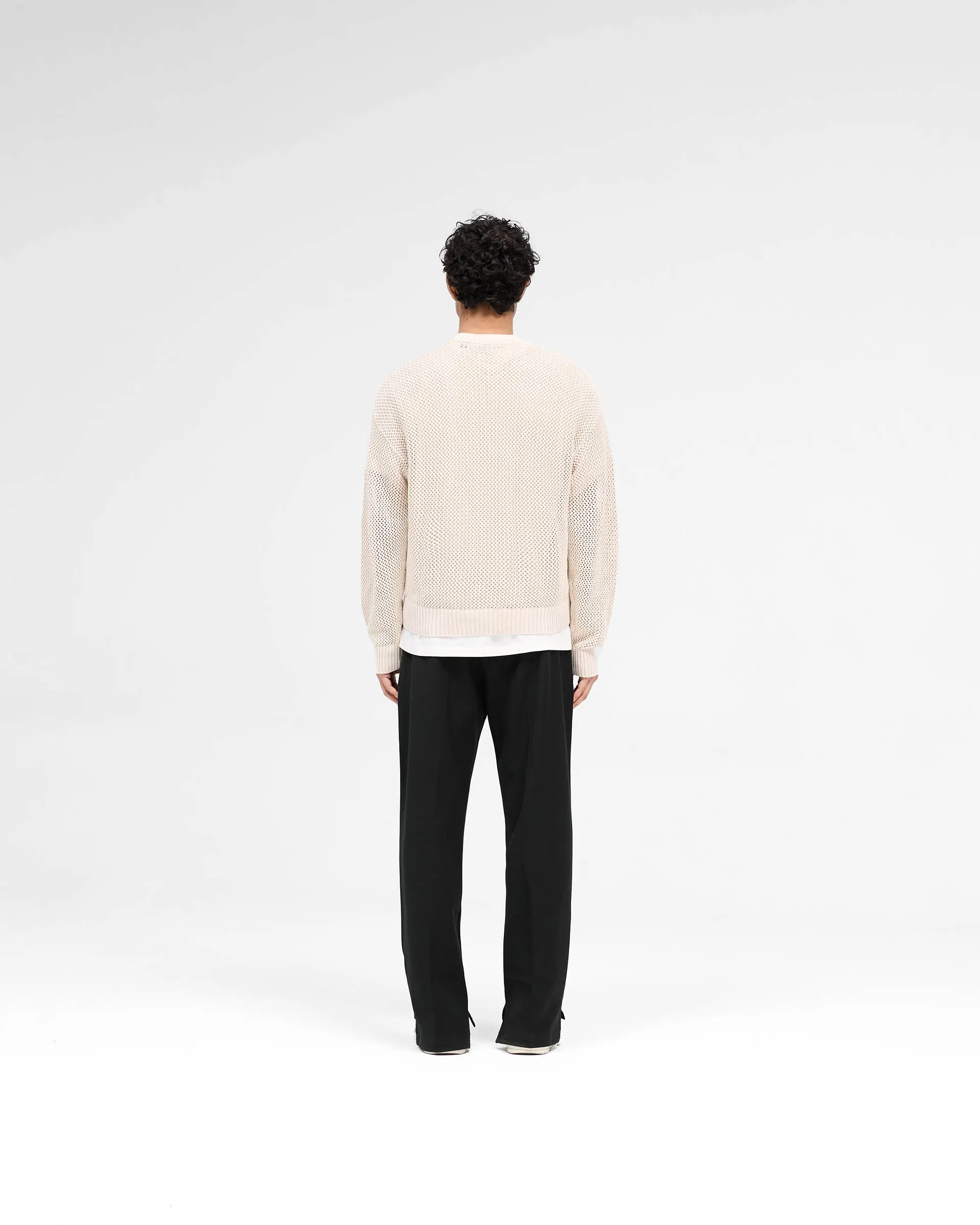 Open Gauge Knit Sweater - Off White