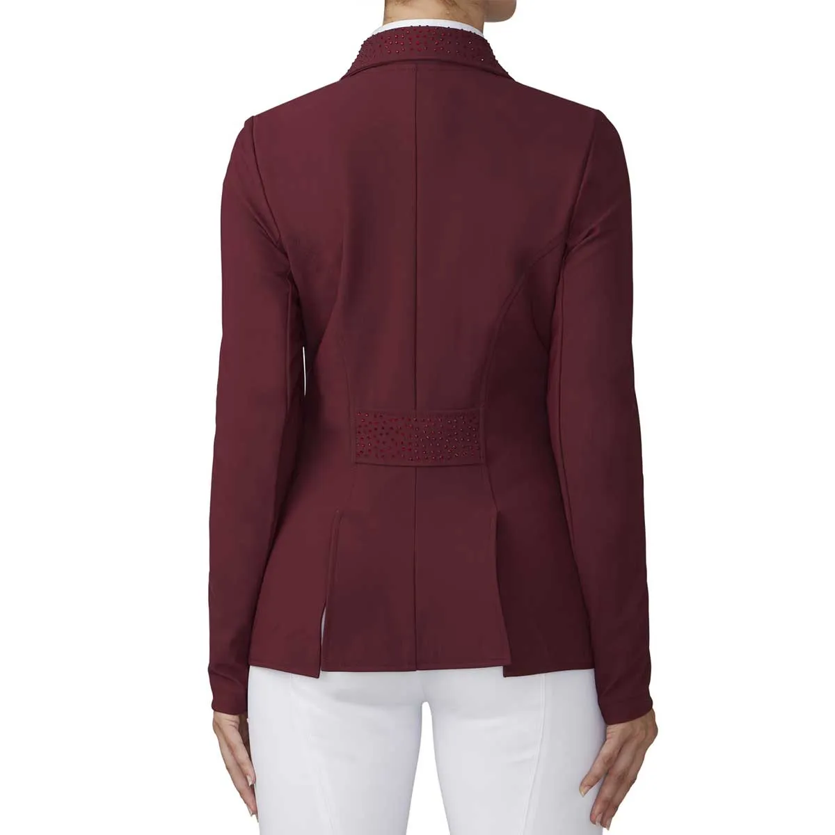 Ovation Dressage Ladies Short Tail Coat- Burgundy