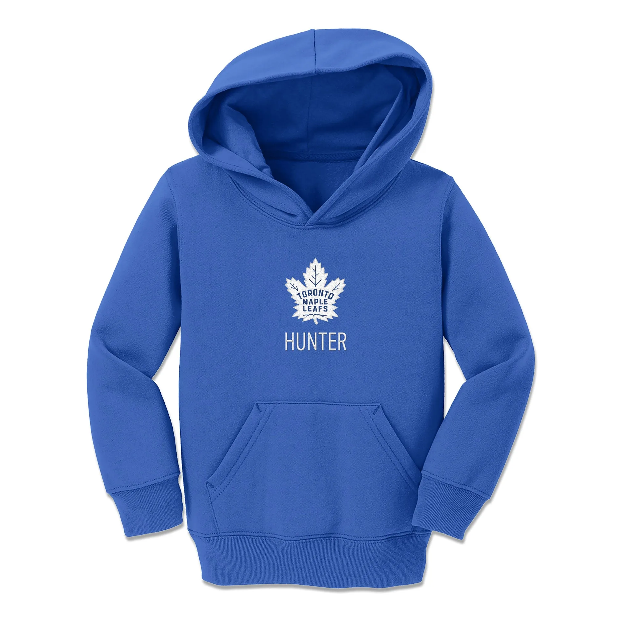 Personalized Toronto Maple Leafs Toddler Pullover Hooded Sweatshirt