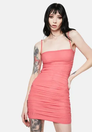 Pink Stone Cold Cut Out Cami Dress