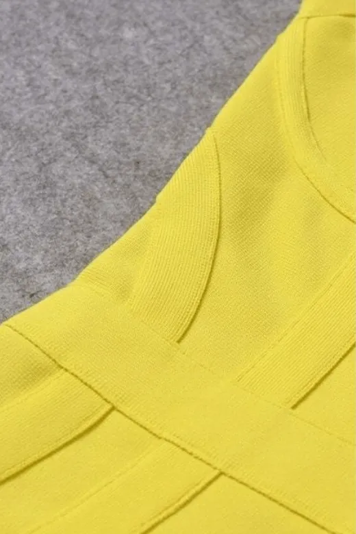 Pip Bandage Mini Dress - Sun Yellow