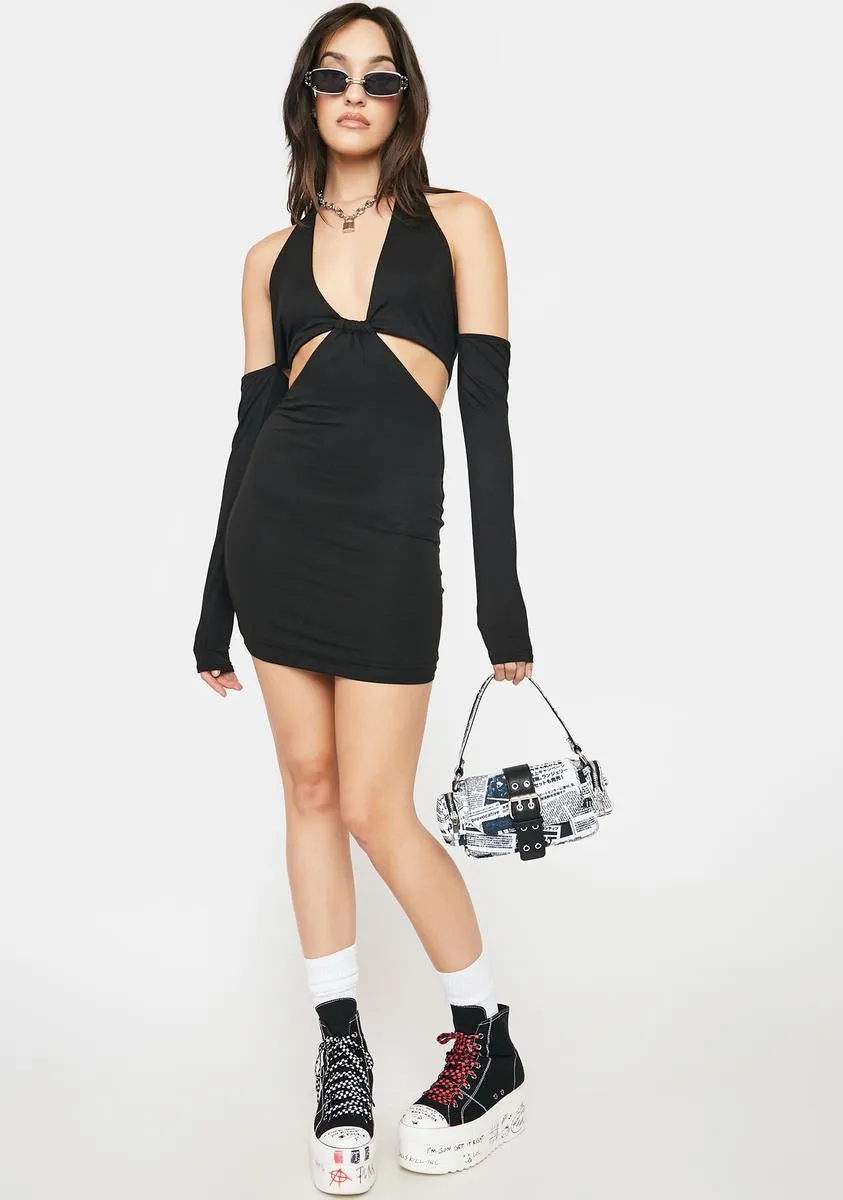 Pleasure Principle Halter Mini Dress