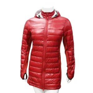 Red Puffer Hooded Coat