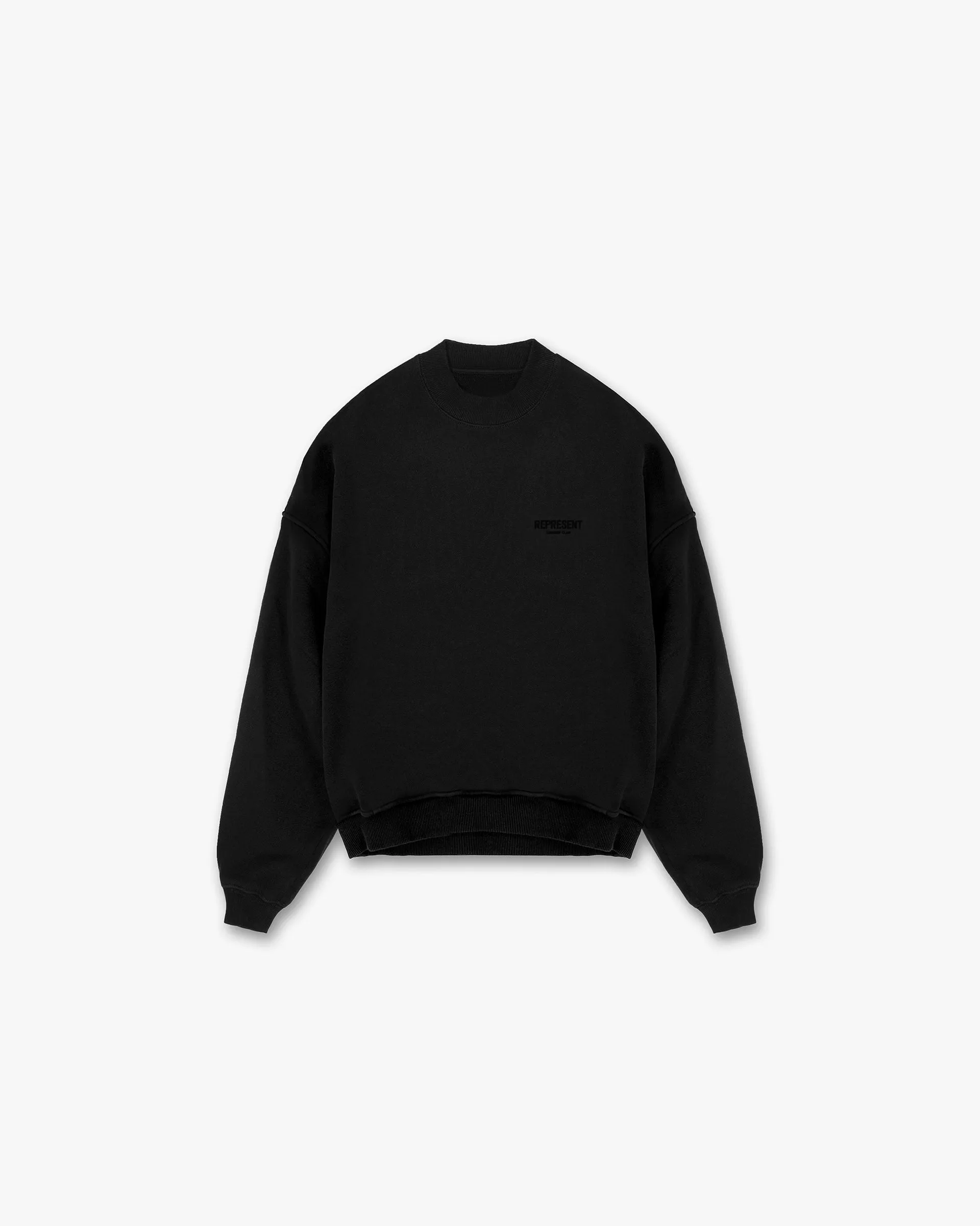 Represent Owners Club Flocked Sweater - Black