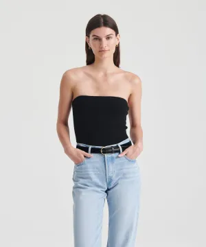 Signature Cashmere Ribbed Tube Top