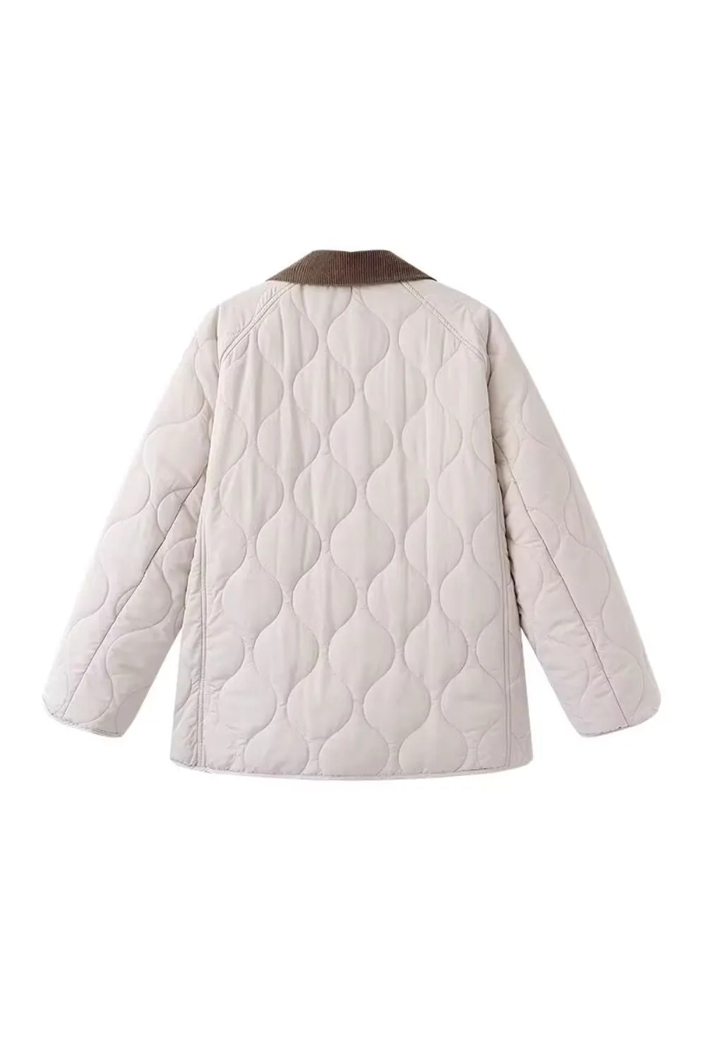 'Skylar ' Quilted Color-Block Puffer Jacket (3 color)