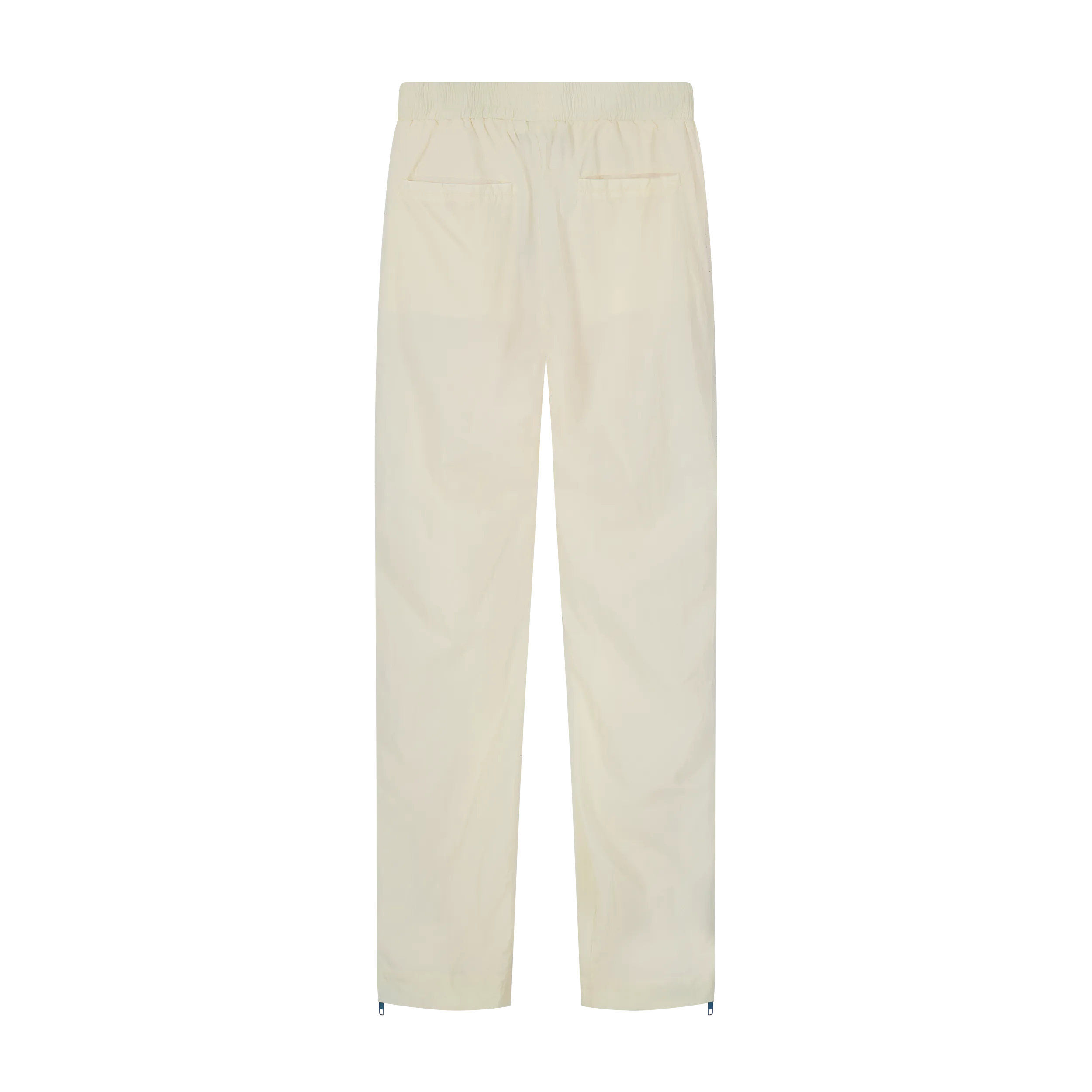 Slide Nylon Flare Zipper Pant Cream