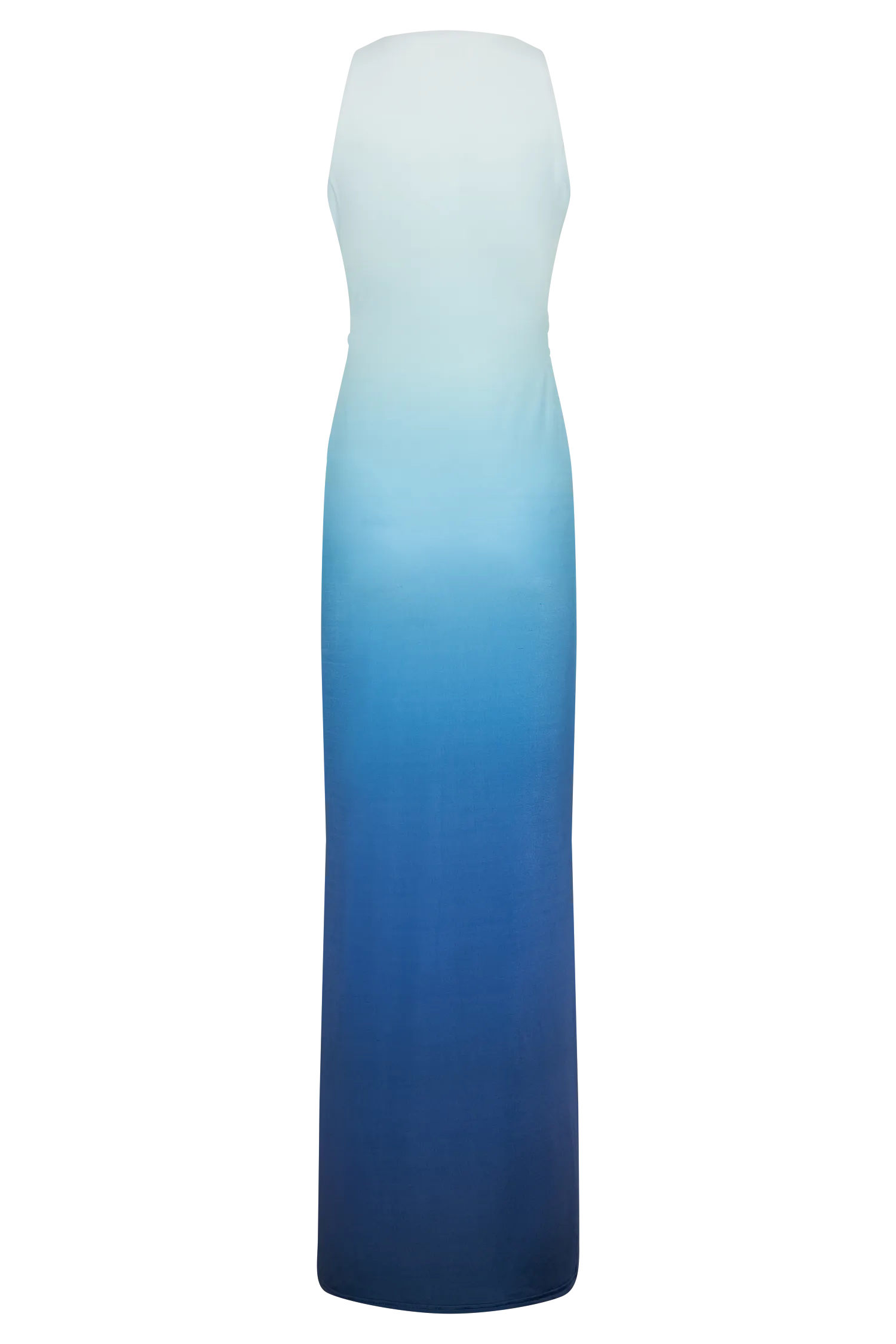 Stella Draped Slinky Maxi Dress - Ombre Blue