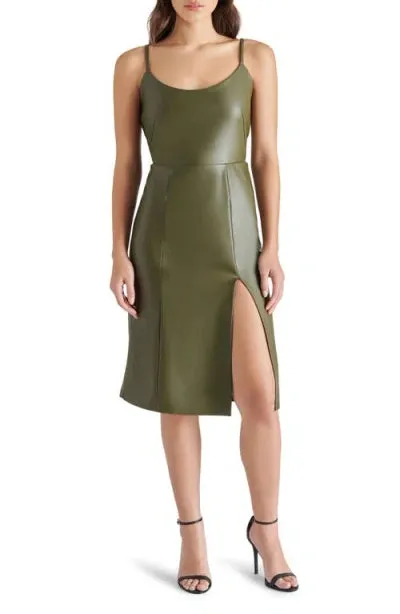 Steve Madden Giselle Faux Leather Sheath Dress