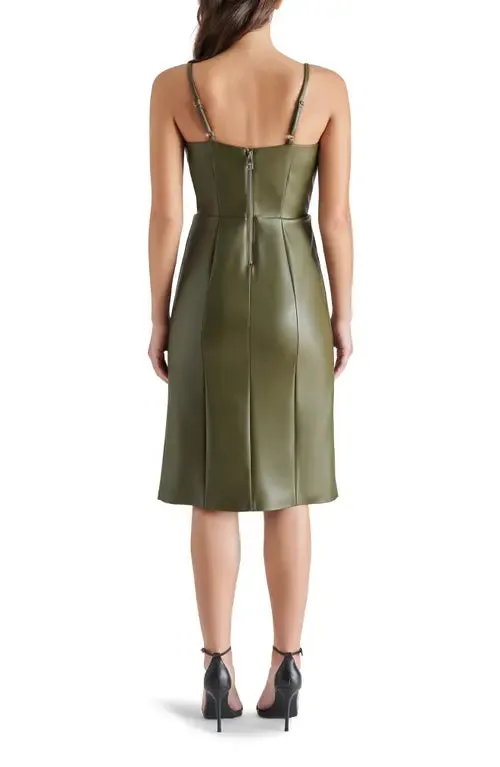 Steve Madden Giselle Faux Leather Sheath Dress