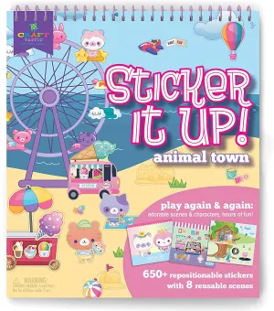 Sticker It Up! Animal Town Reusable Sticker Book