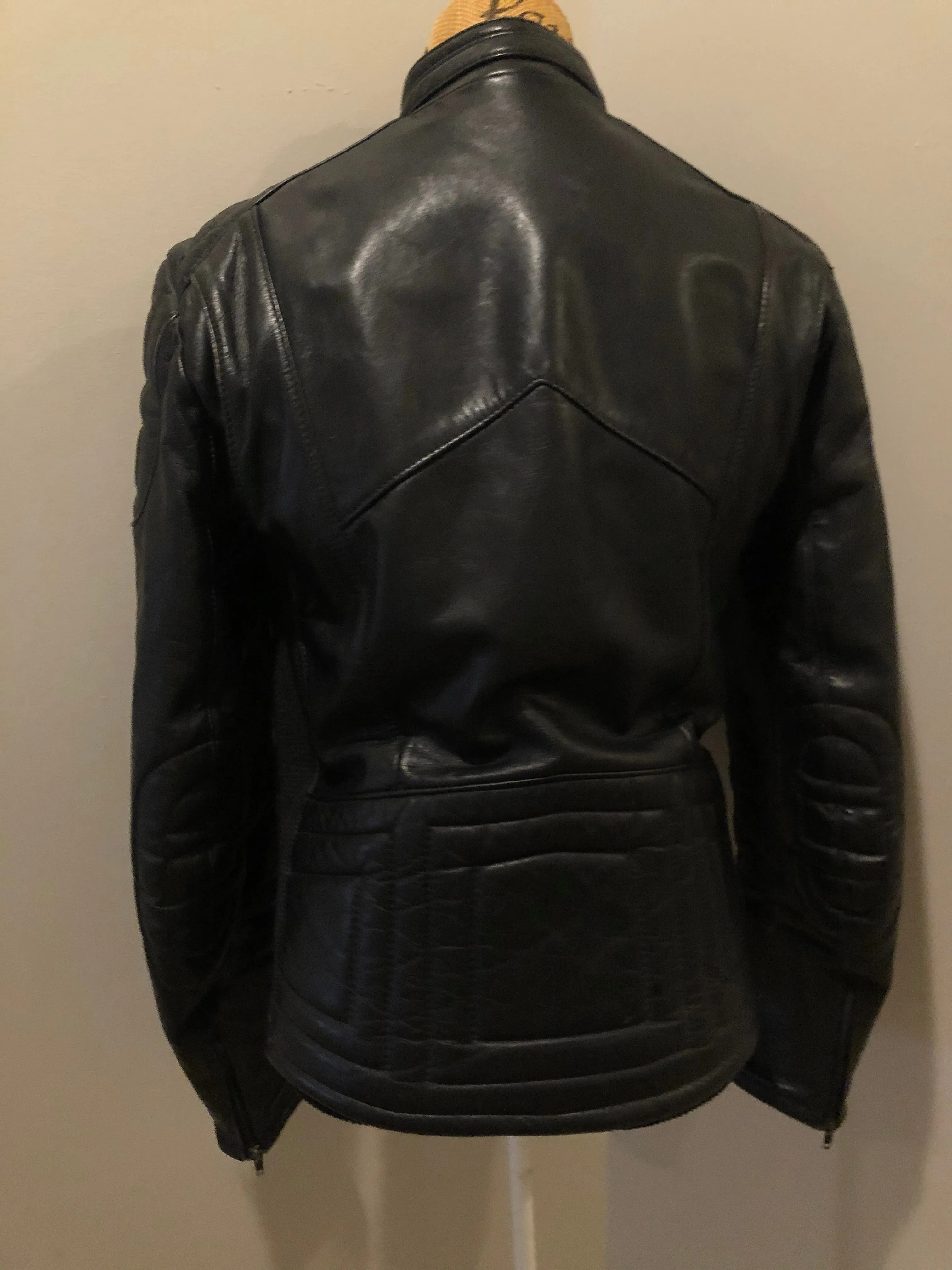 Taurus by Drospo Black Leather Moto Jacket, Made in Canada, SOLD