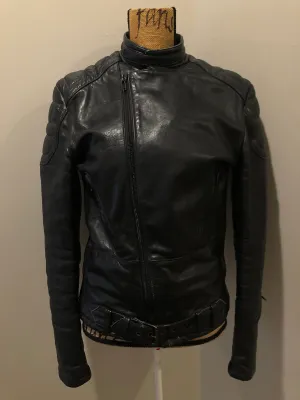 Taurus by Drospo Black Leather Moto Jacket, Made in Canada, SOLD