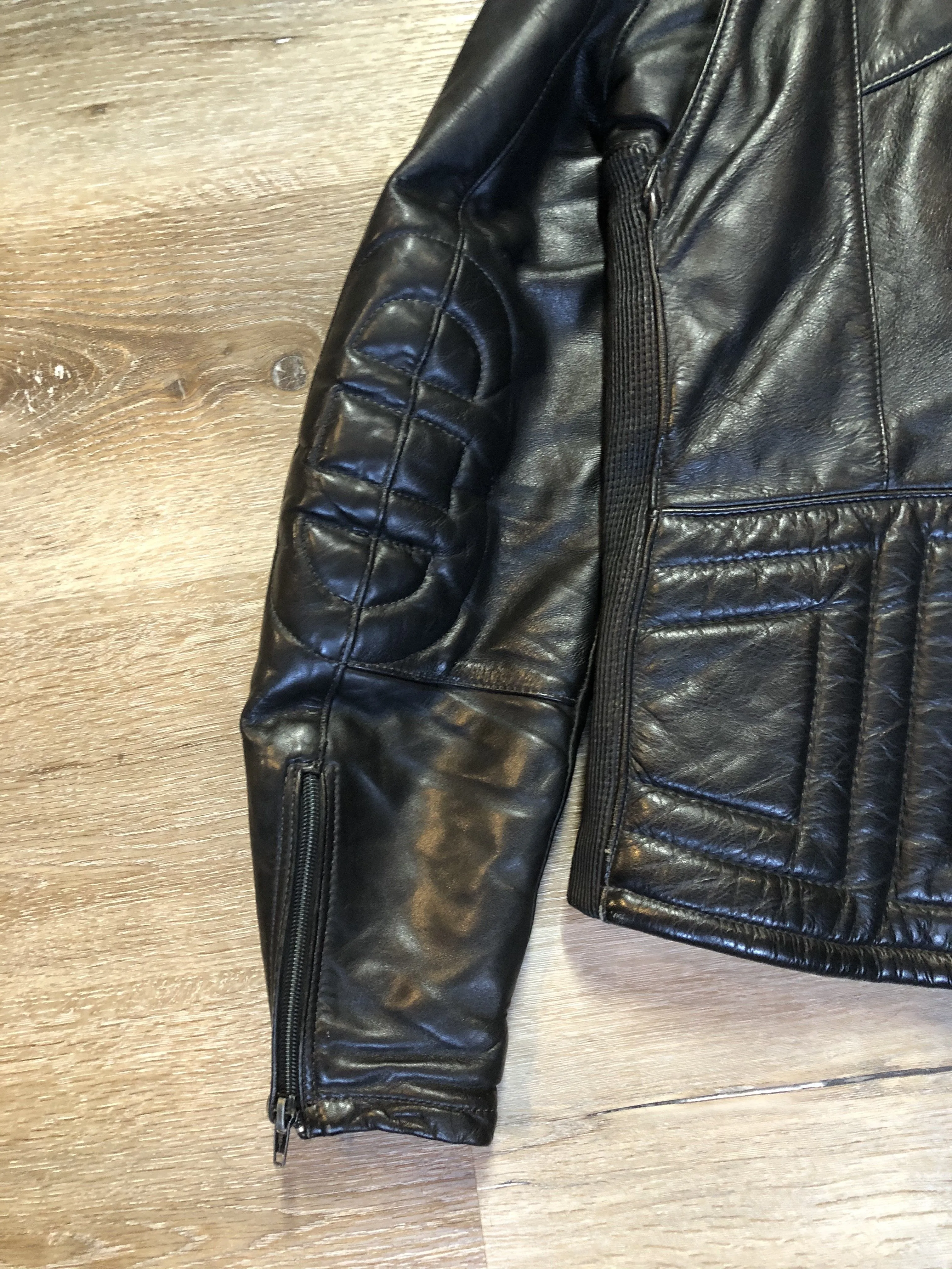 Taurus by Drospo Black Leather Moto Jacket, Made in Canada, SOLD