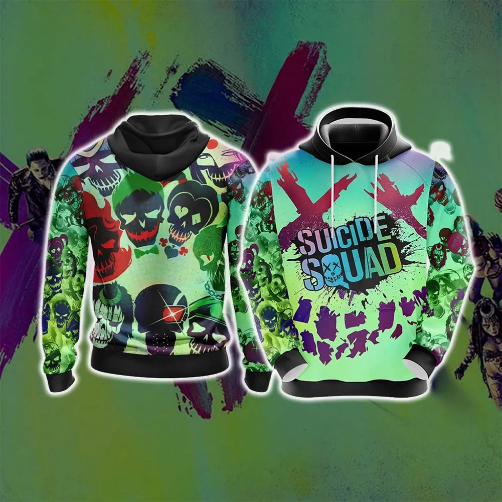 The Suicide Squad Cosplay Hoodie 3D Printed Sweatshirt Men Women Casual Streetwear Pullover