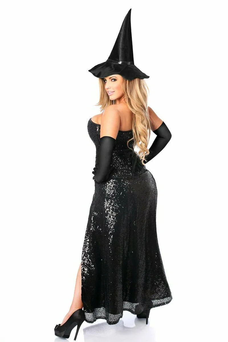 Top Drawer Premium Sequin Witch Corset Costume