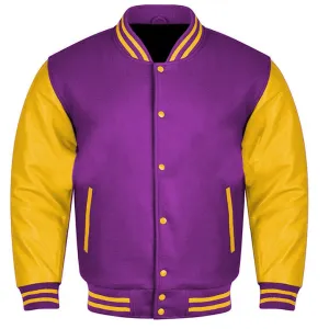 Varsity Jacket - Purple Gold