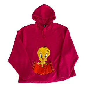 Vintage Womens Tweety Bird Pullover Hoodie XXL