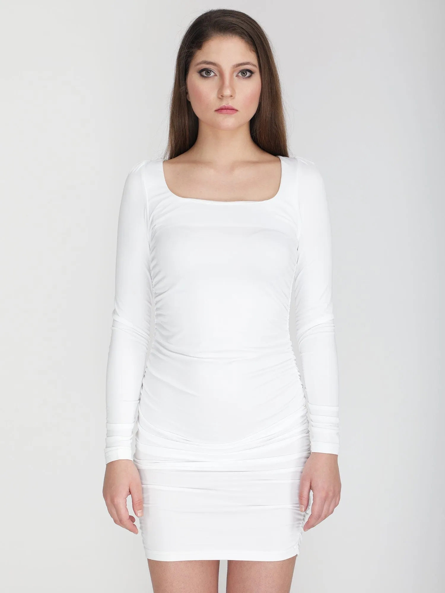 Wear it everyday classic white bodycon dress