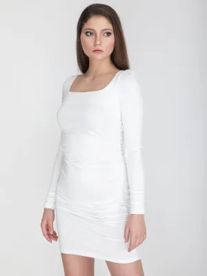 Wear it everyday classic white bodycon dress