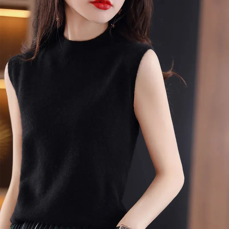 Women Sleeveless Casual  Sweater