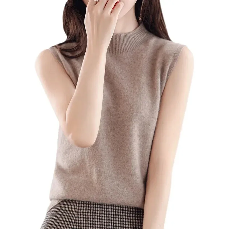 Women Sleeveless Casual  Sweater