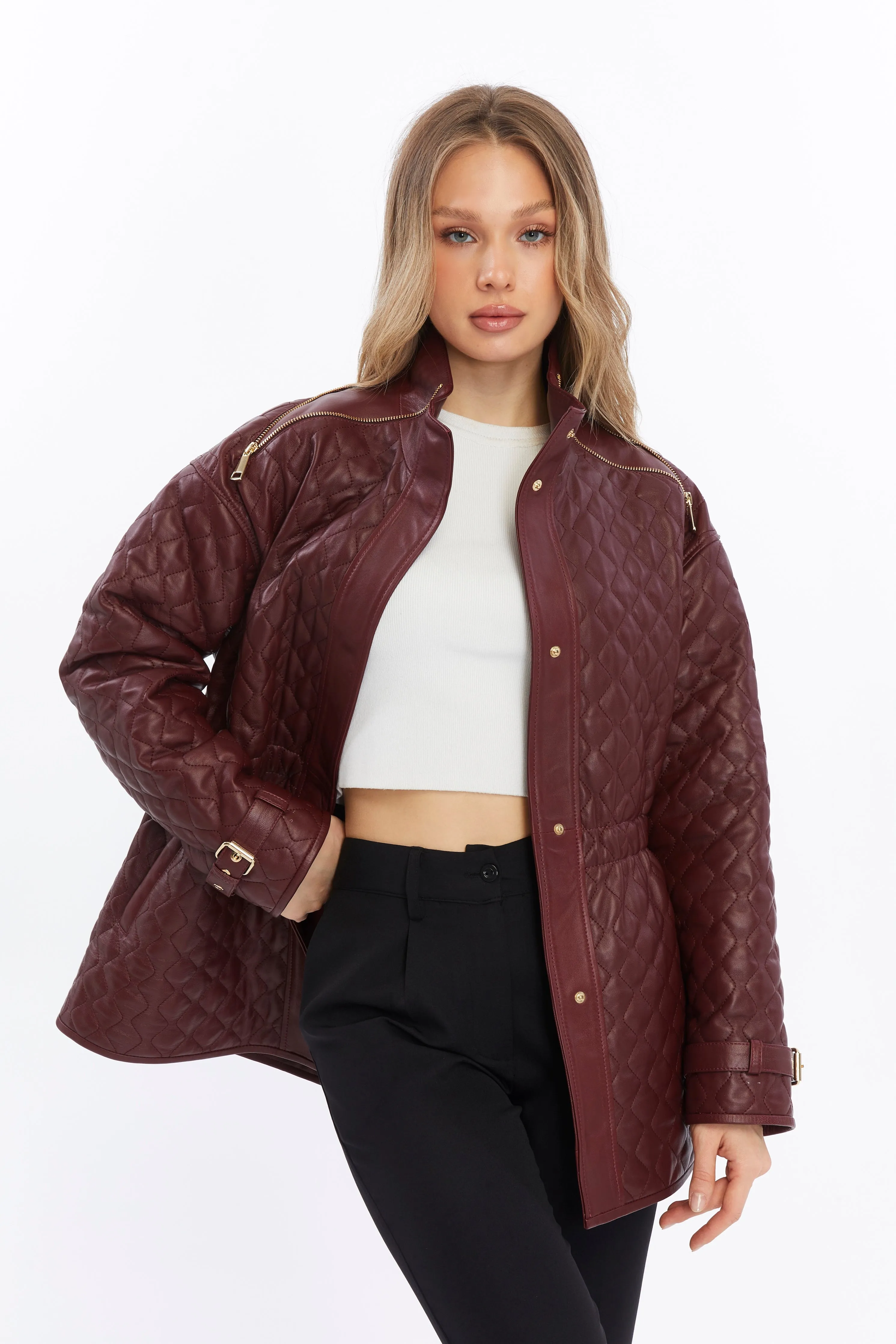 Women's Leather Coat