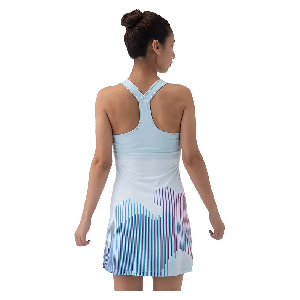 Women`s Tournament Tennis Dress with Inner Shorts Crystal Blue